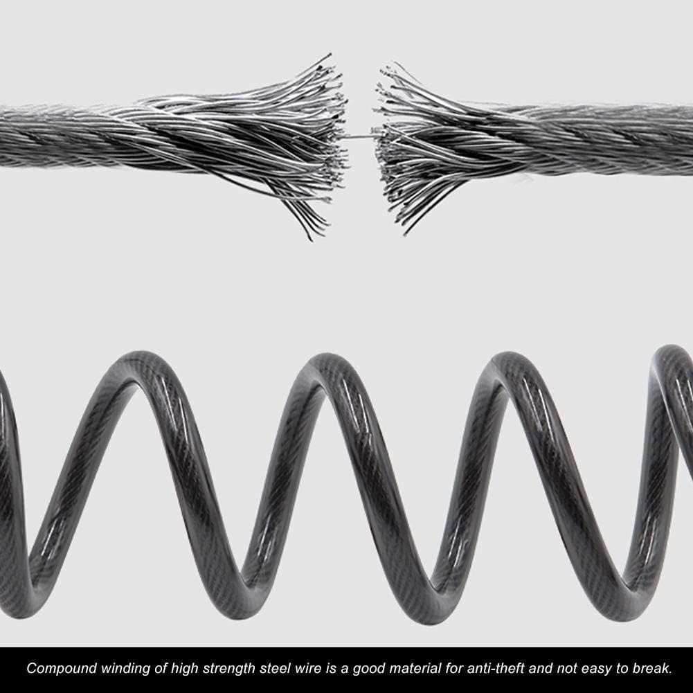 TaffGUARD Kunci Gembok Sepeda Anti Maling Baja Lock - TY588YZ - Gambar 5