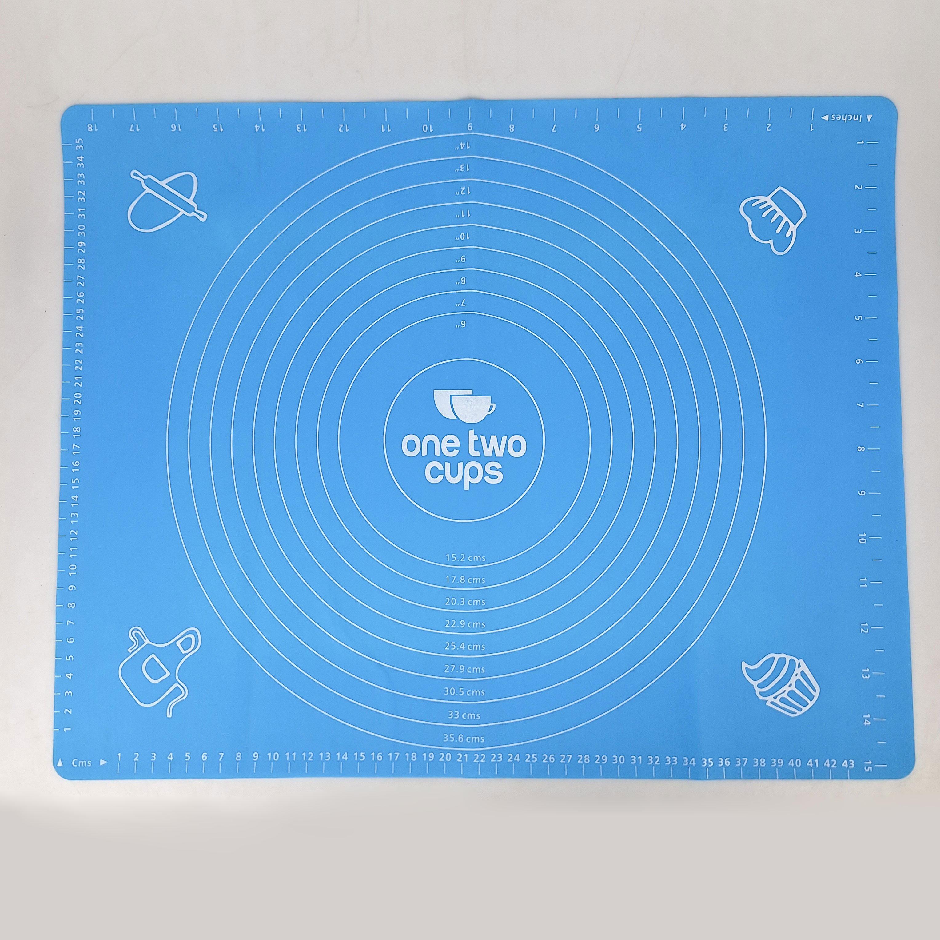One Two Cups Alas Adonan Kue Fondant Silikon Baking Mat Anti Slip - JJ3873