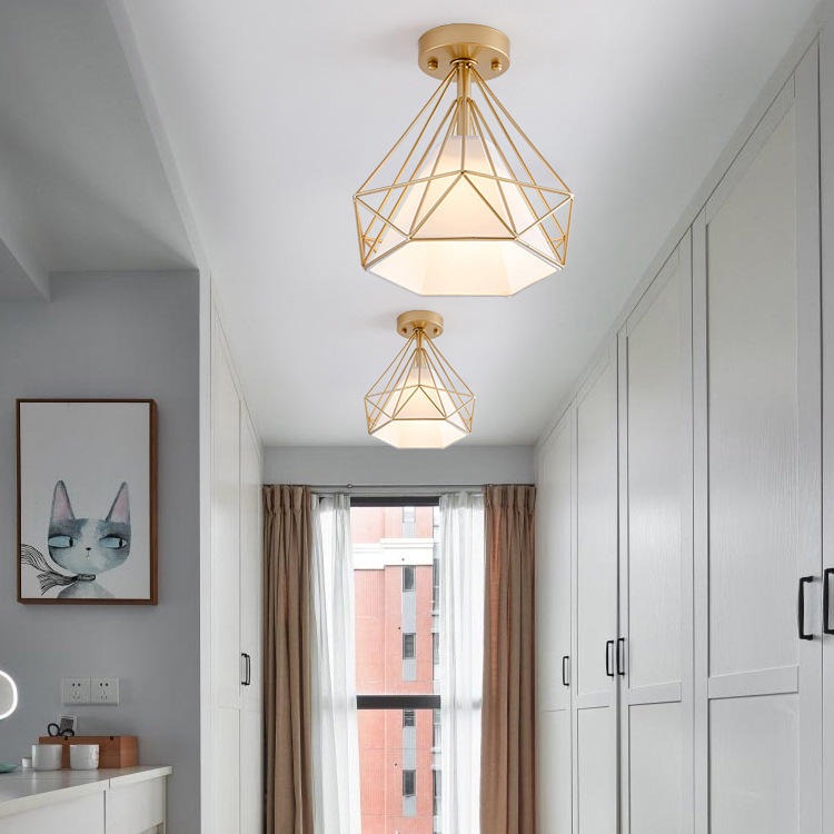 MENGJAY Lampu Plafon LED Diamond Ceiling Lamp Warm White 3000K 12W - OVK-CL9985