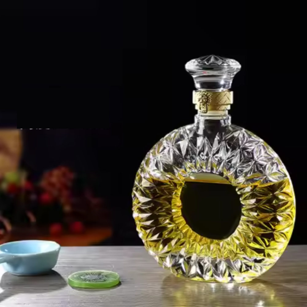 EWAYS Whisky Decanter Glass Bottle Liquor Scotch Luxury 500 ml - EY500
