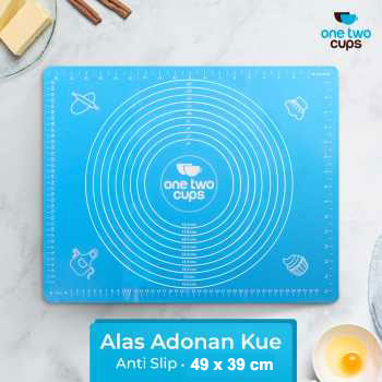 One Two Cups Alas Adonan Kue Fondant Silikon Baking Mat Anti Slip - JJ3873