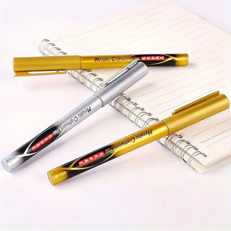 Tyno Spidol Permanen Marker Metallic Chrome Gold Silver 1.5mm 4 PCS - GN550