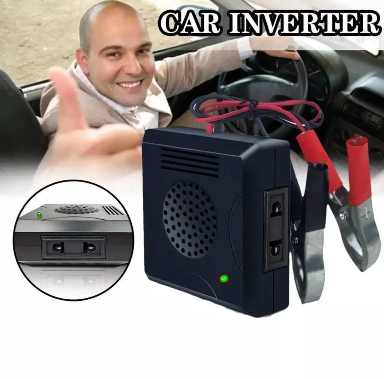 OTDTY Power Inverter Pure Sine Wave Car DC 12V to AC 220V 70W USB - WS-107