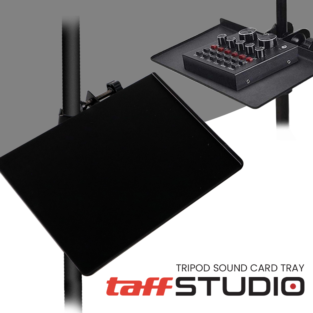 TaffSTUDIO Tripod Sound Card Universal Tray Clamp Holder - NB-12