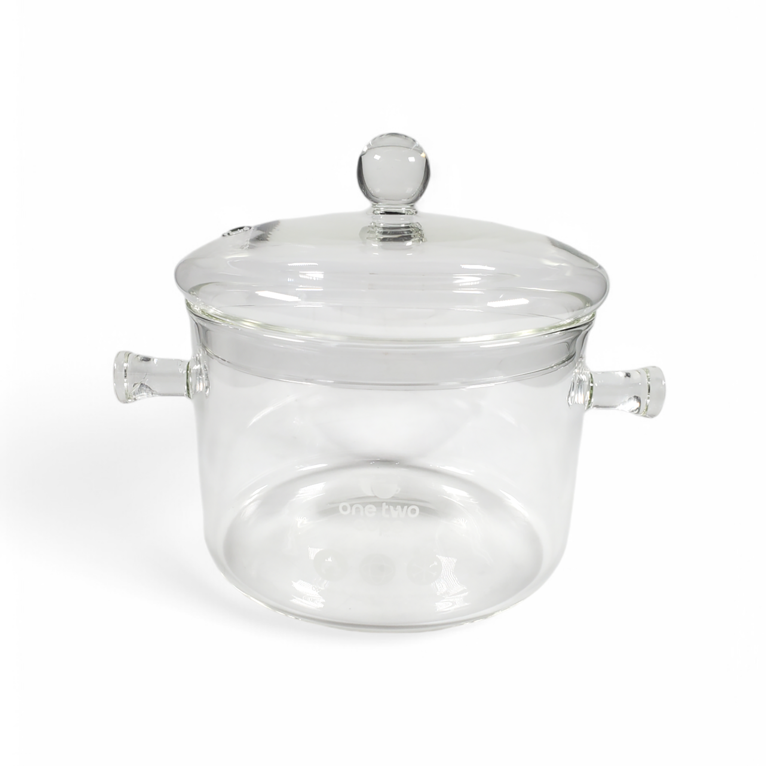 One Two Cups Panci Kaca Glass Cooking Pot Tahan Panas Api 16cm - YWJ-1265