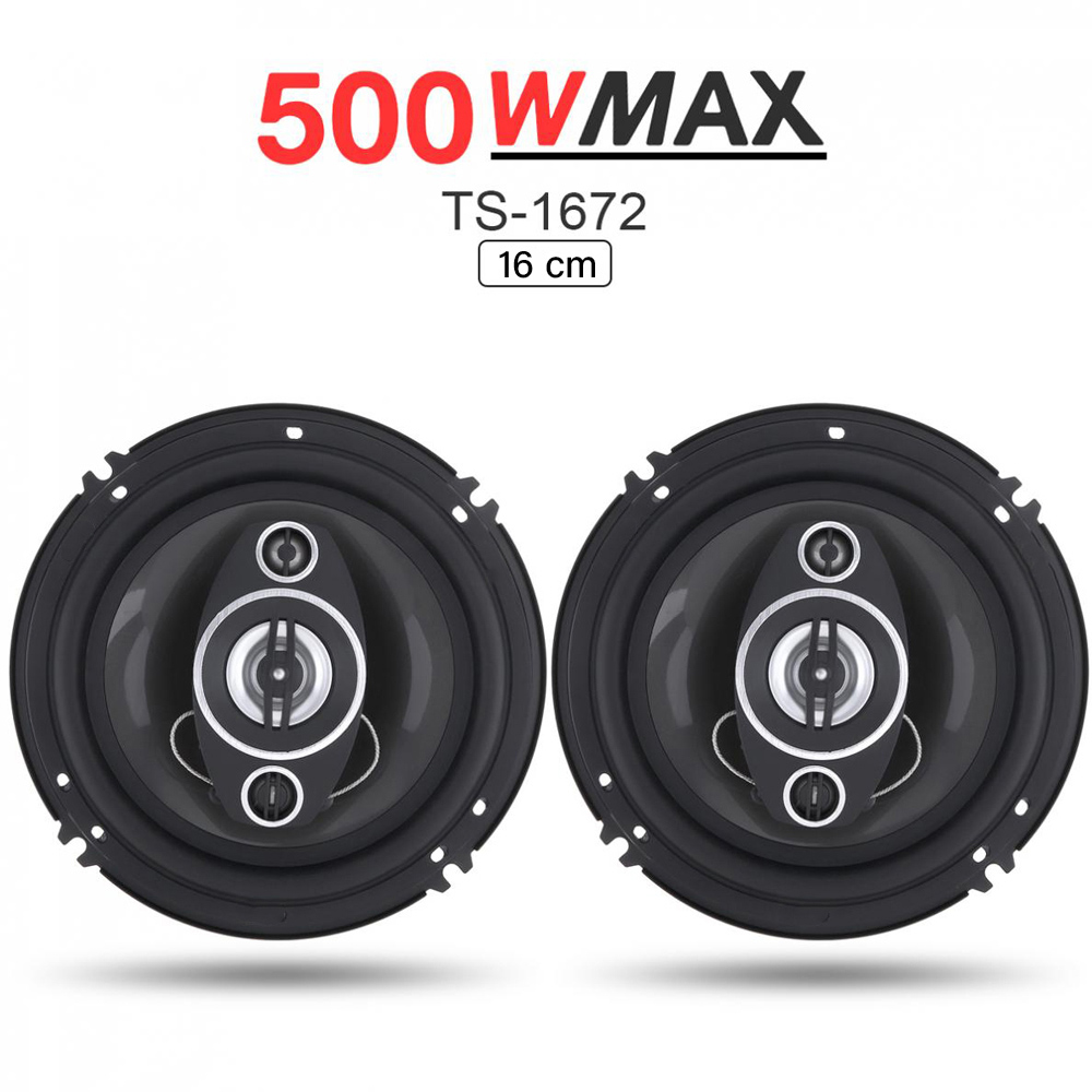 TaffSTUDIO Pcinener Speaker Subwoofer Mobil 6 Inch HiFi 500 W 2 PCS - TS-1672