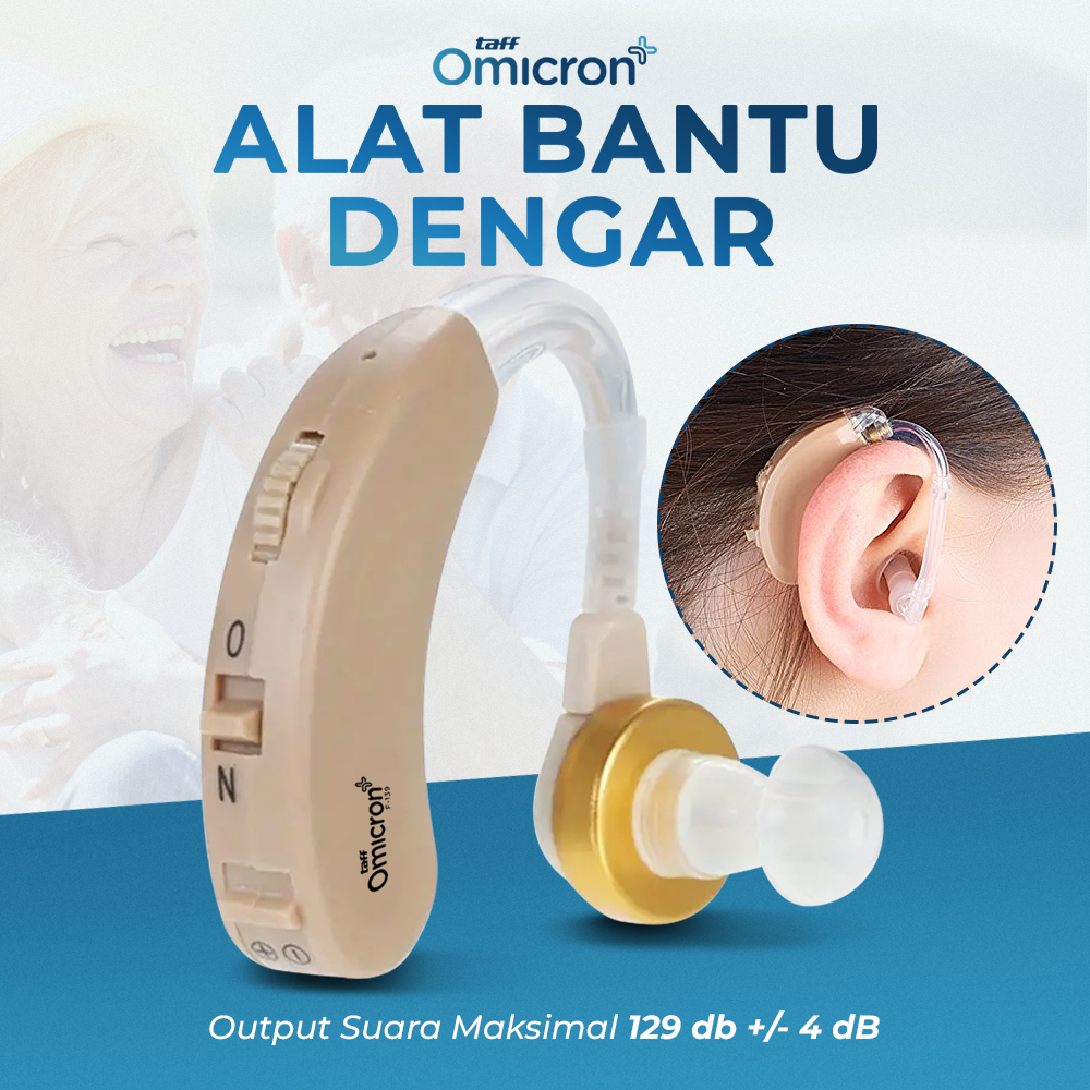 TaffOmicron Earphone Alat Bantu Dengar Hearing Aid - F-139