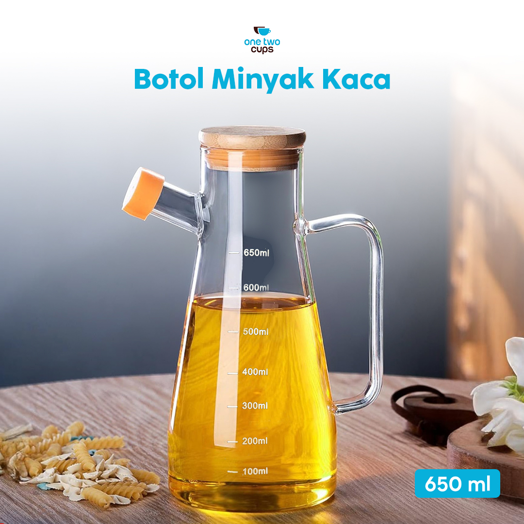 One Two Cups Botol Minyak Kaca Glass Oil Bottle Heat Resistant - KG75