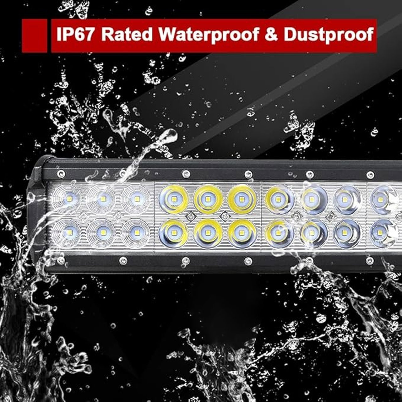 AUXMOTEC Lampu Sorot Tembak Foglamp Cool White 6000K IP67 108W - A8