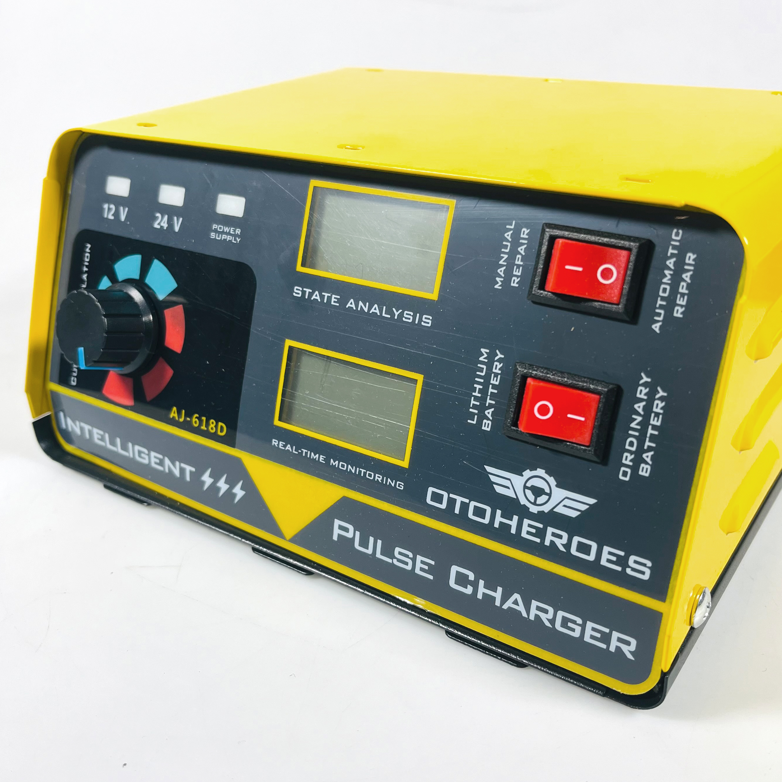 OTOHEROES Charger Aki Mobil Intelligent Battery Charger 12V/24V - AJ-618D