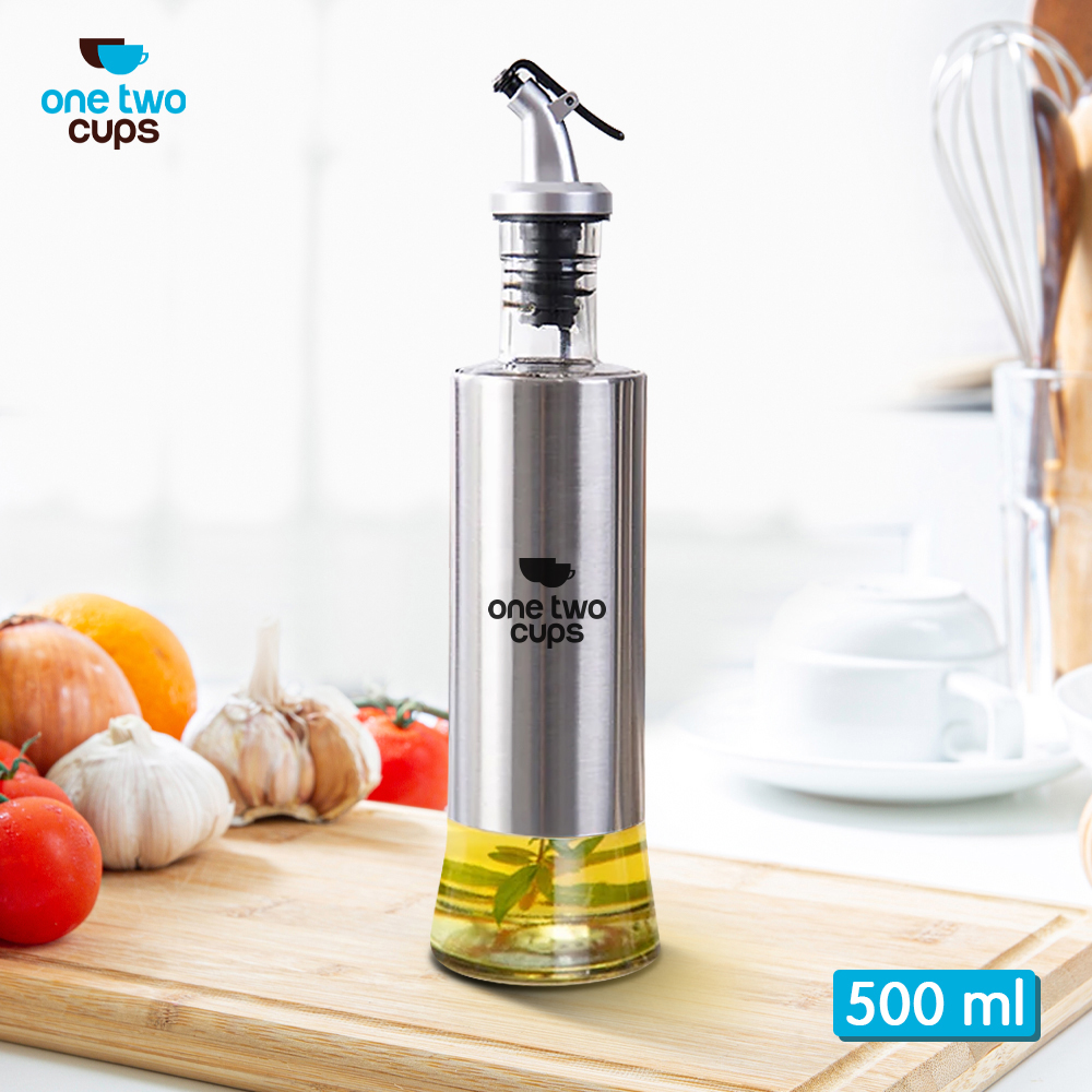 One Two Cups Botol Minyak Olive Oil Stainles Steel Platted 500ml - OT50