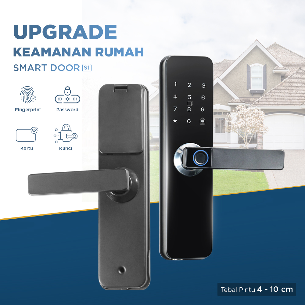 YONGLISHUN Smart Door Lock Fingerprint Password Cryptography Card - S1