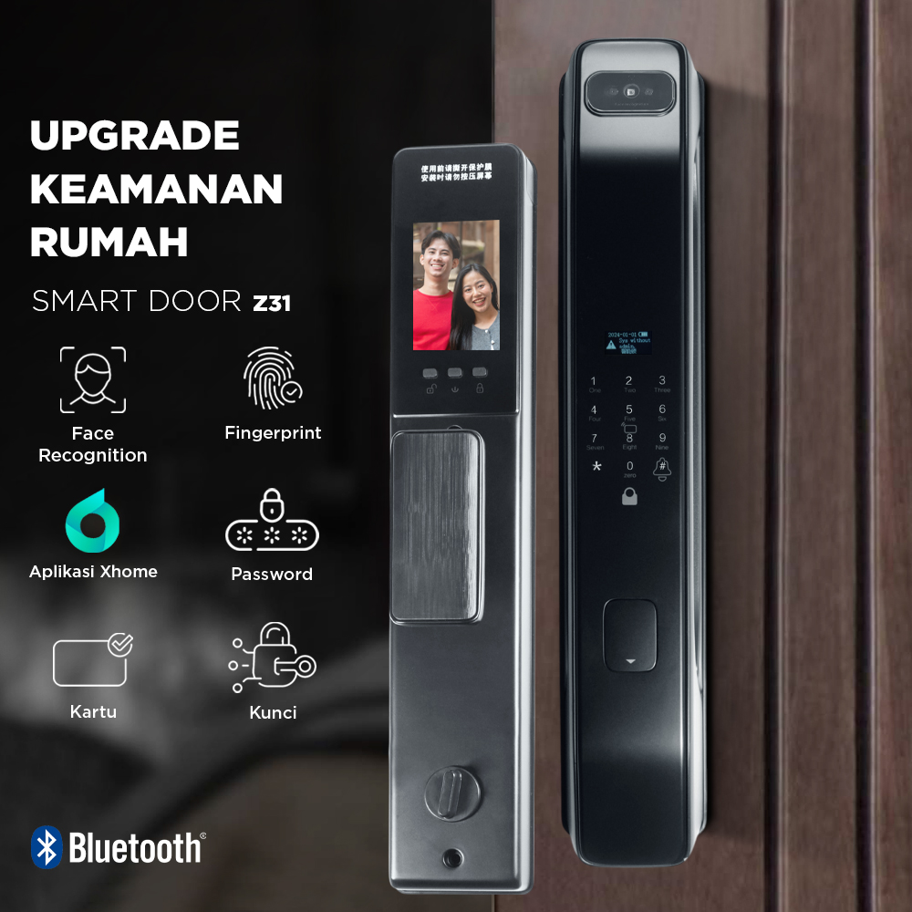 JADERY Smart Door Lock Fingerprint Face Recognition Card Xhome - Z31