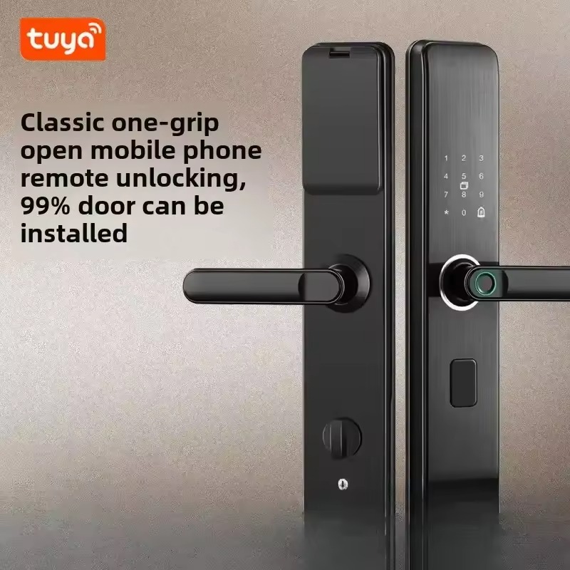 REFINE Smart Door Lock Tuya App Bluetooth Fingerprint Password - MJ1S