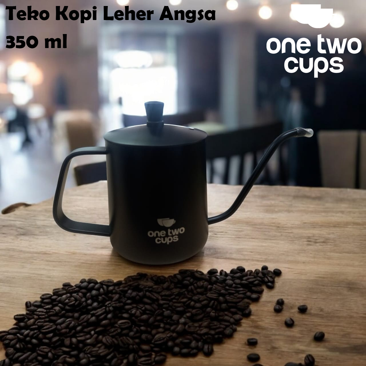 One Two Cups Teko Kopi Leher Angsa Gooseneck Pour Over Kettle 350ml - ZM00102