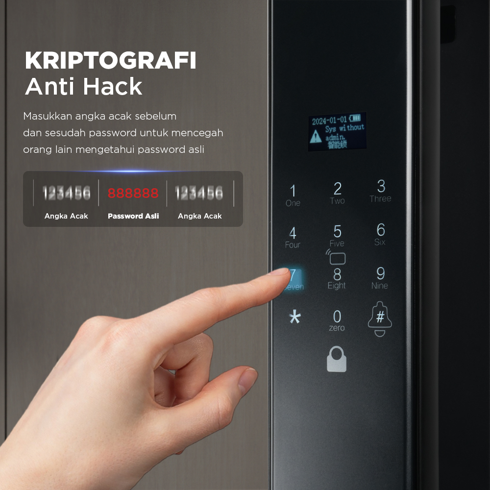 JADERY Smart Door Lock Fingerprint Face Recognition Card Xhome - Z31