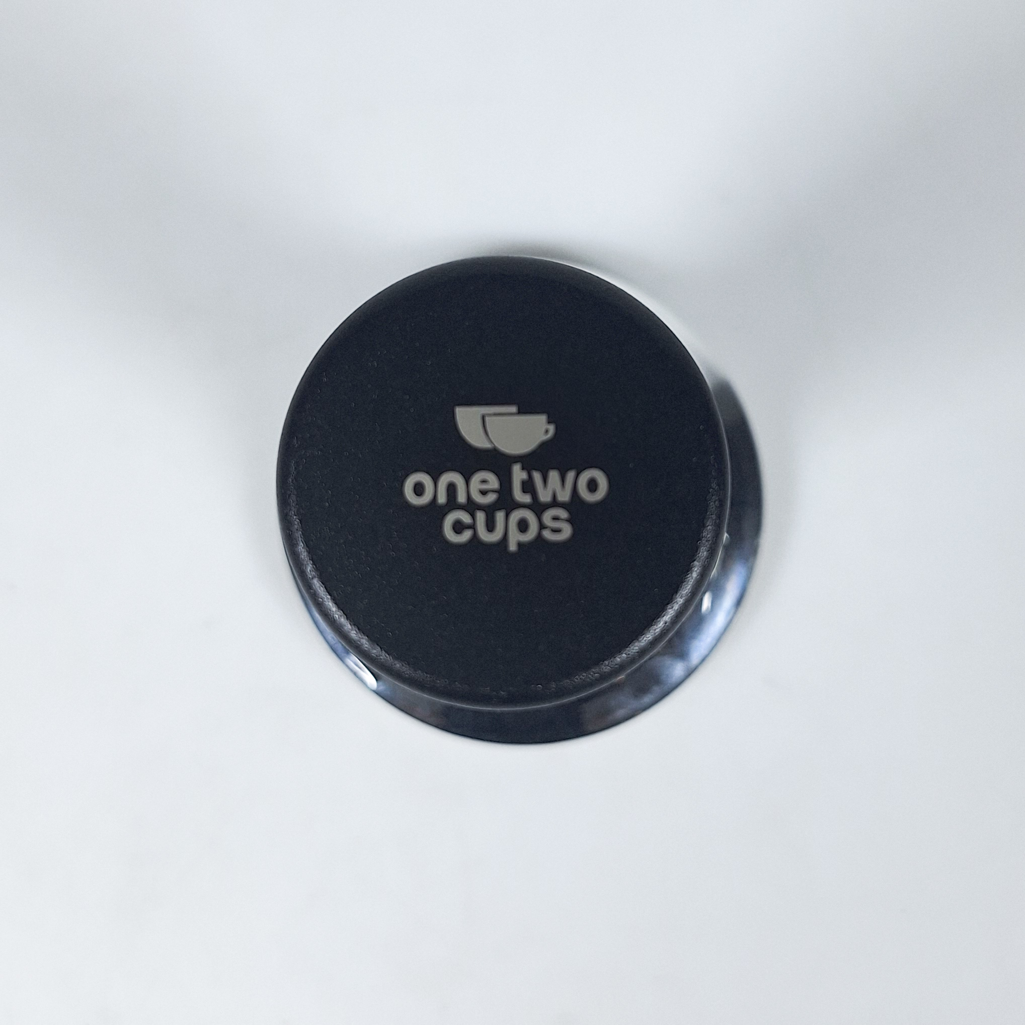 One Two Cups Tamper Kopi Espresso Flat Base Spring Loaded - FEN59