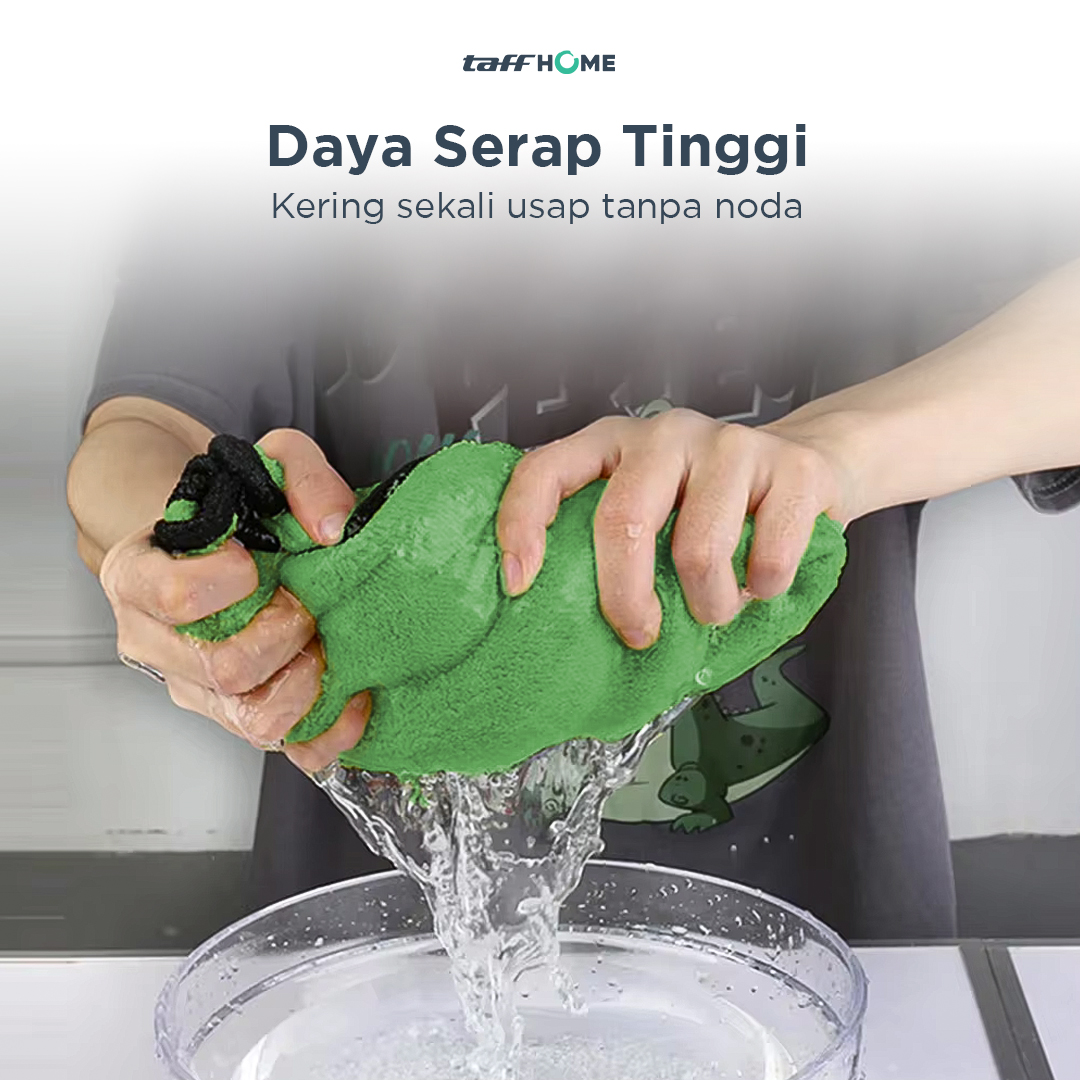 TaffHOME Kain Lap Microfiber Multifungsi 600 gsm 45x38cm 1 PCS