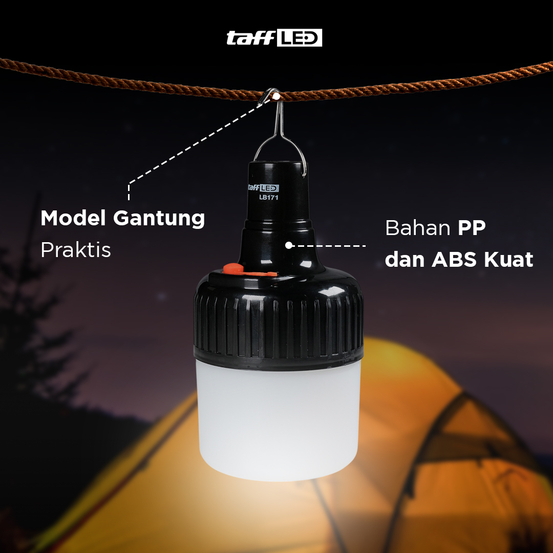 TaffLED Lampu LED Emergency Camping Multifungsi Cool White 10W 1200mAh - LB171