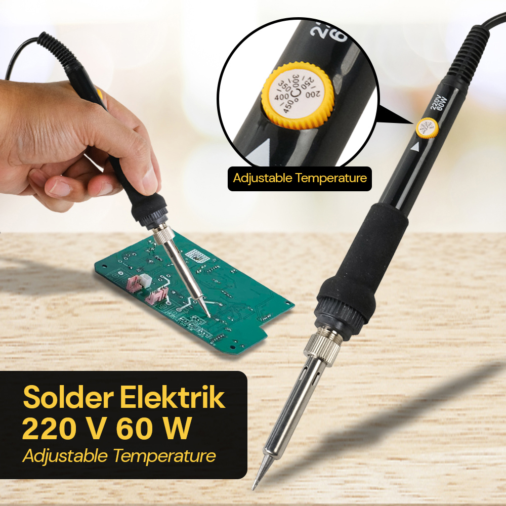 CAUTIN Solder Elektrik Adjustable Temperature Soldering 220V 60W - 908