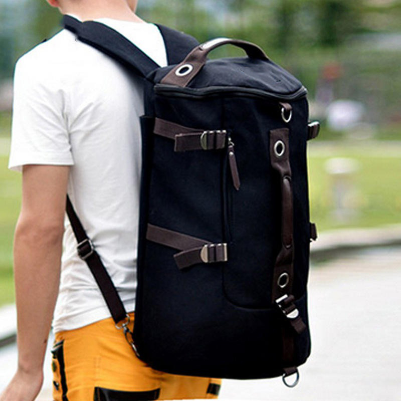 Free Knight Tas Ransel Selempang Barrel Travel Mountaineering Canvas - M0005