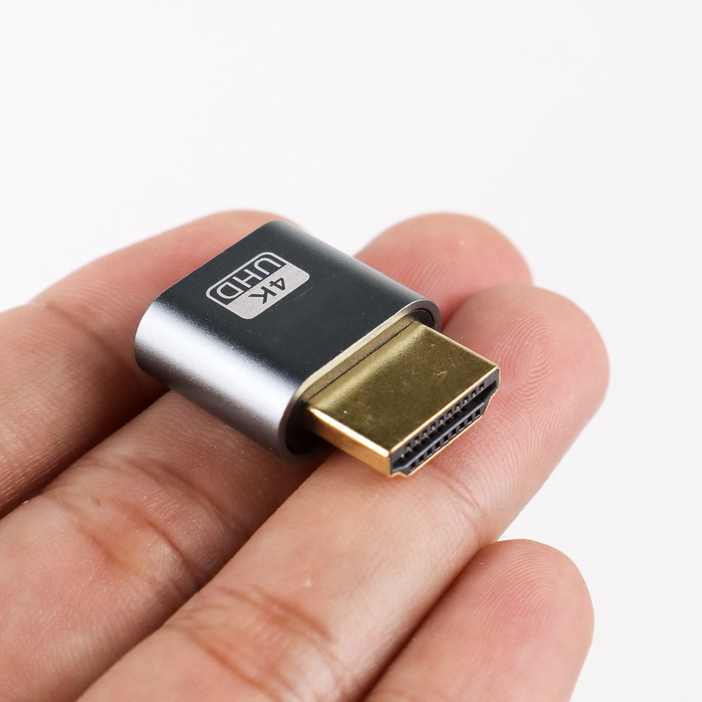 DZST Plug HDMI Virtual Dummy Port Adapter Mining 1.4 DDC EDID 4K UHD - DZ025