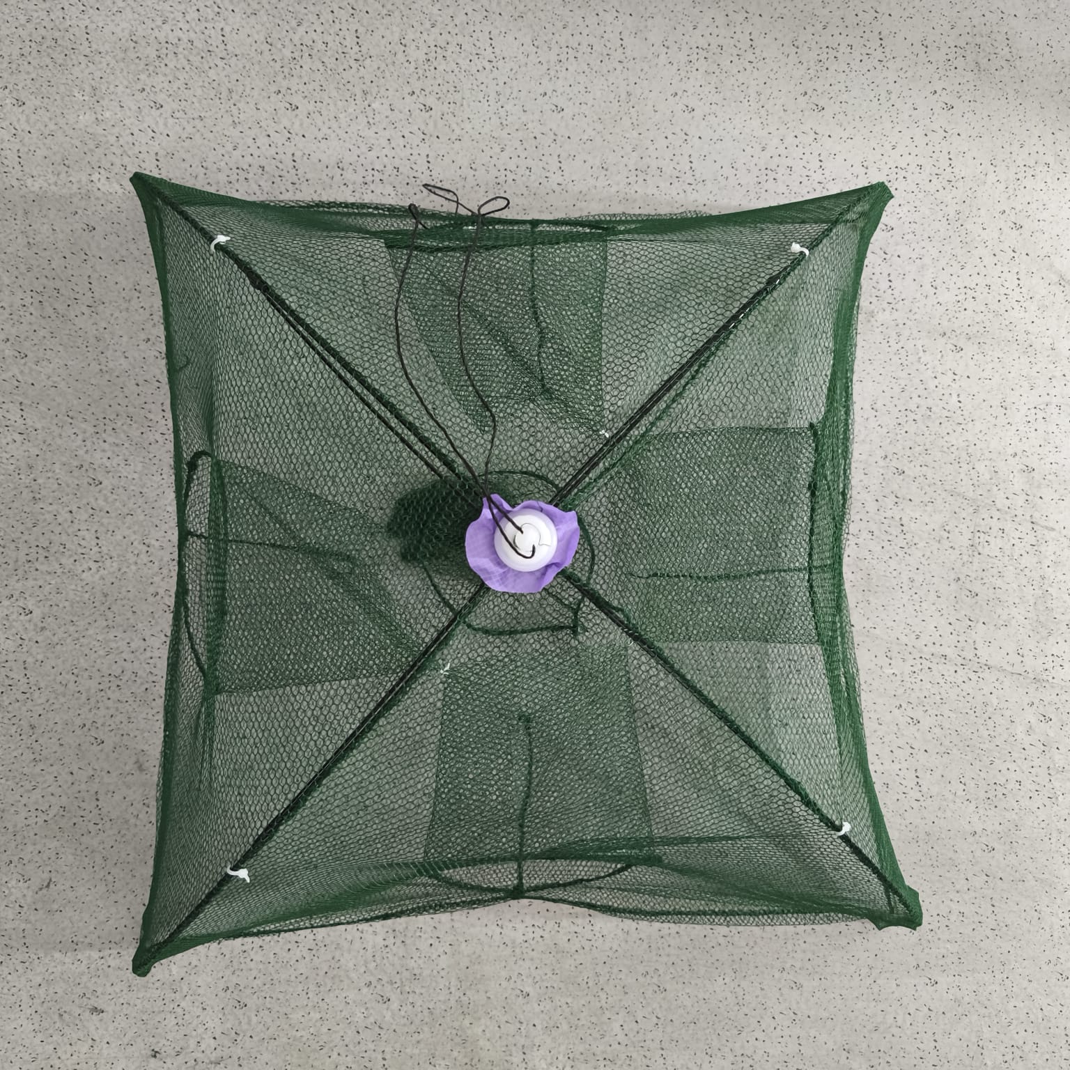 Jaring Pancing Ikan Udang Automatic Fold Umbrella Fishing Net 5 Holes