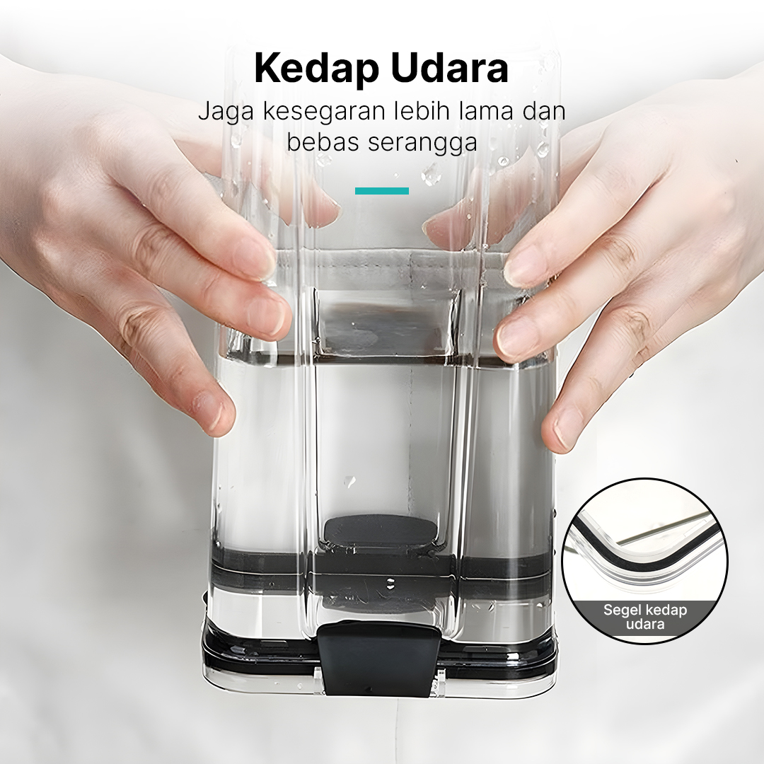 MeHaa Toples Plastik Penyimpanan Makanan Kedap Udara Storage Jar - YF0086