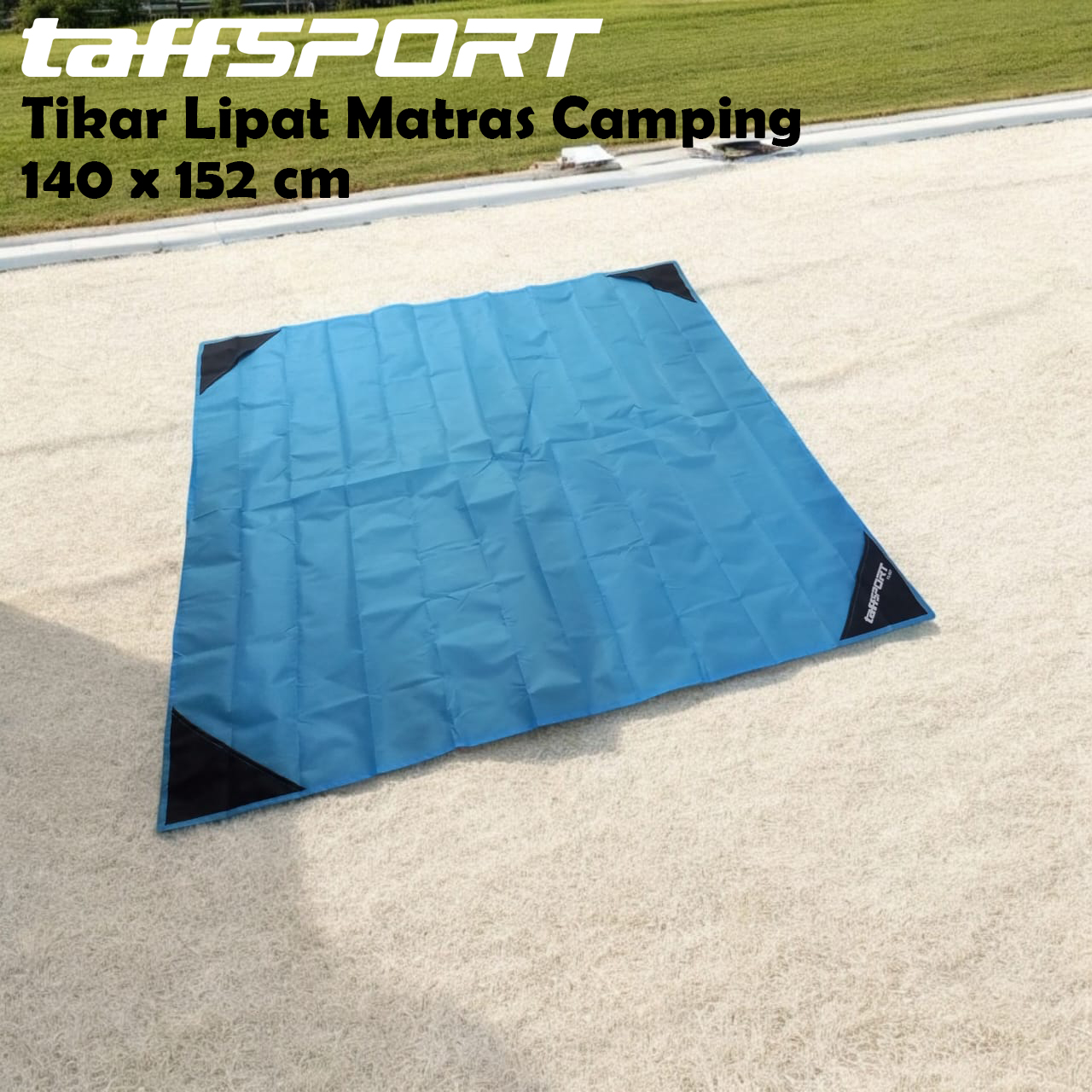TaffSPORT Tikar Lipat Matras Camping Piknik Waterproof Mat 140x152cm - FS-007
