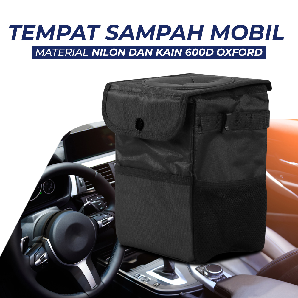 Dawndesslo Tempat Sampah Mobil Hanging Garbage Can Trash Bin - DE302