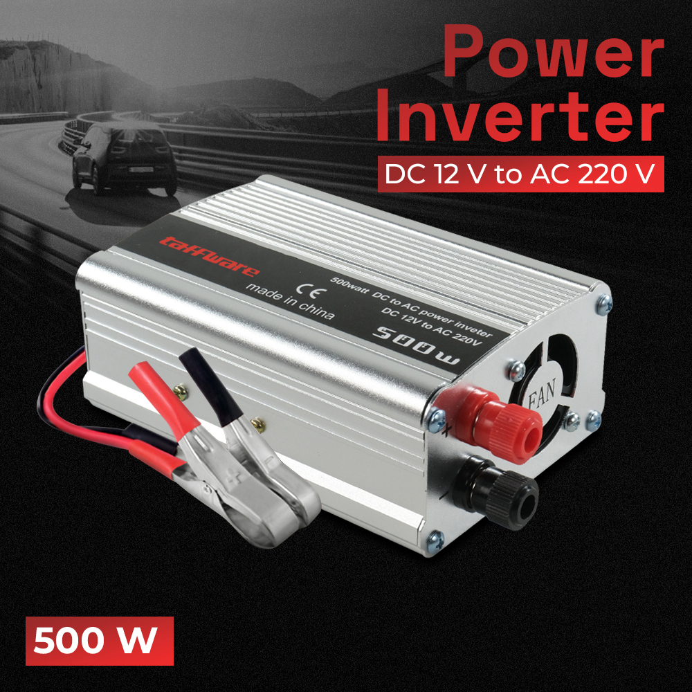Taffware Car Power Inverter DC 12V to AC 220V 500W - SAA-500A