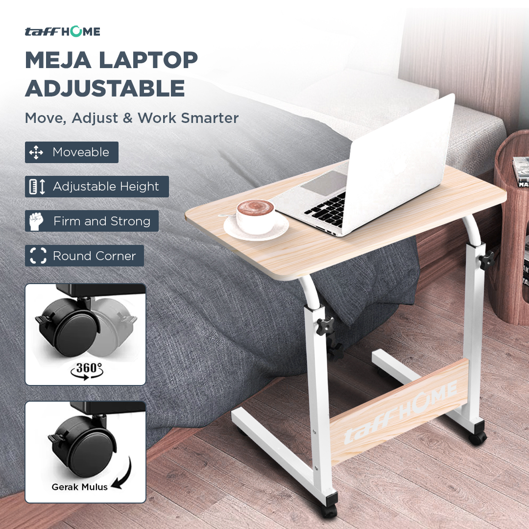 TaffHOME Meja Laptop Adjustable Portable Working Desk - ND02