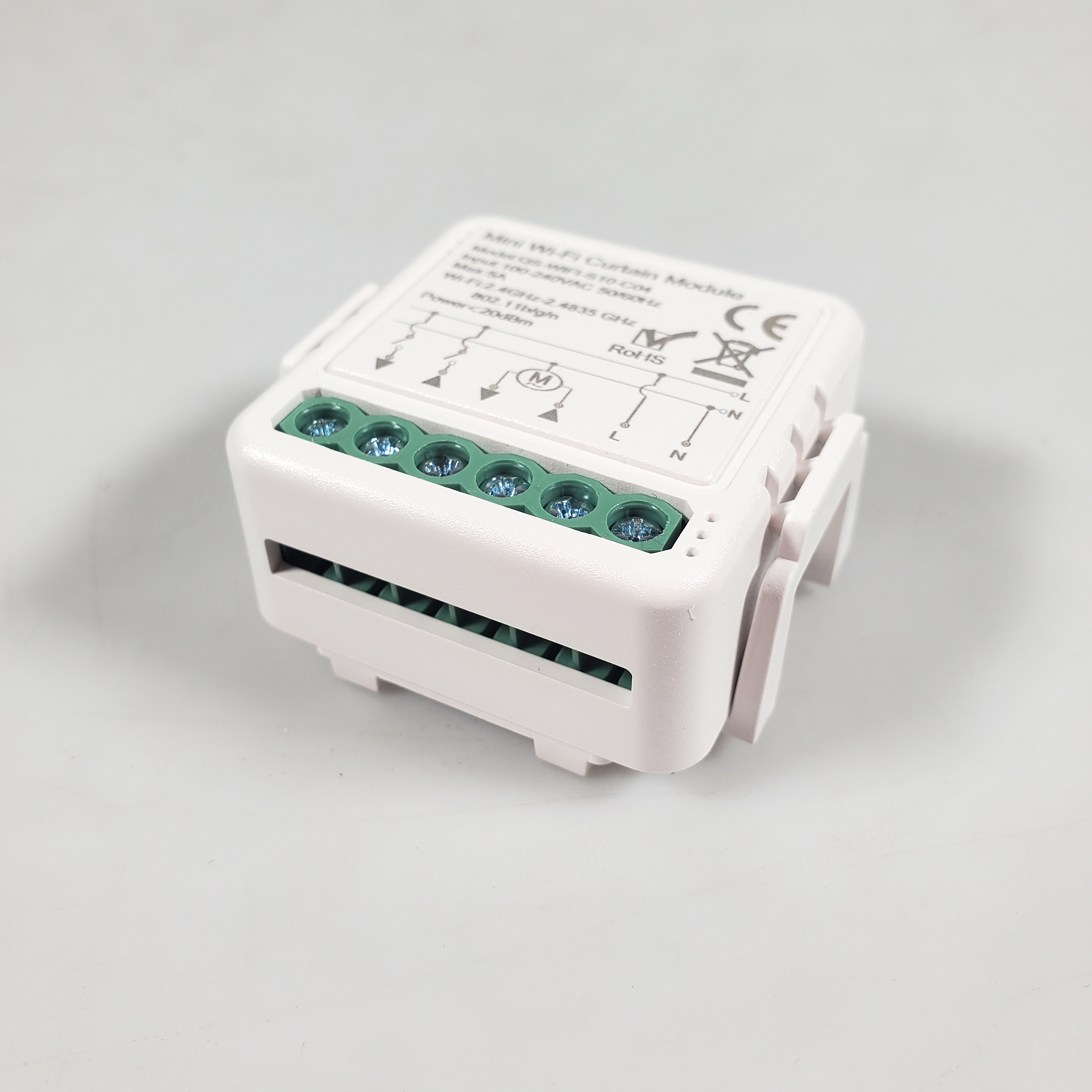Aubess Mini Smart Curtain Switch WiFi Tuya 1 CH Control Module 5A - QS-WIFI-S10-C04