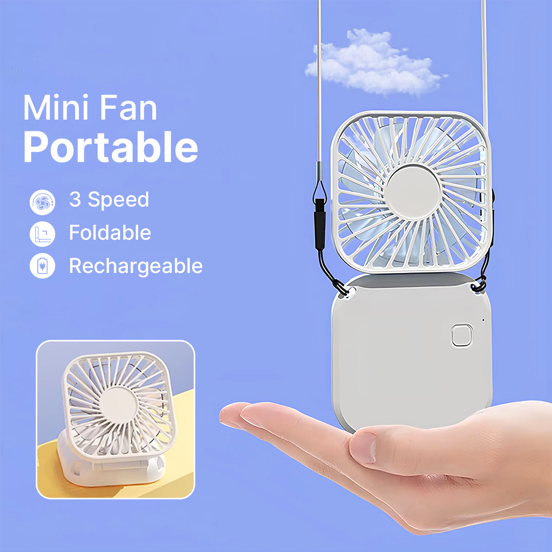LIFE Kipas Angin Mini Fan USB 3 Speed 800mAh - L-800