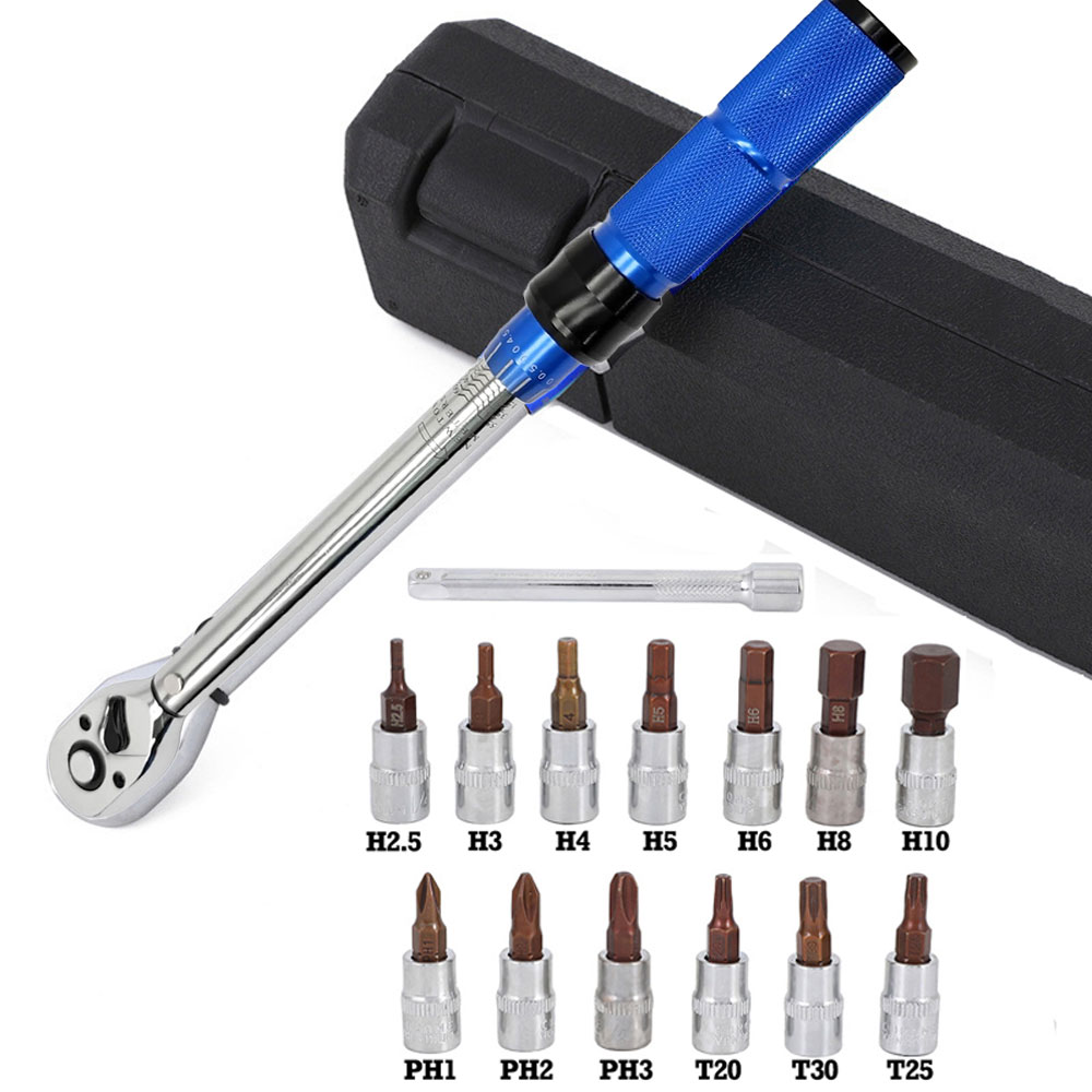 Benkai Set Kunci Ratchet Torque Wrench 2-24N.m 15 PCS - B2-24