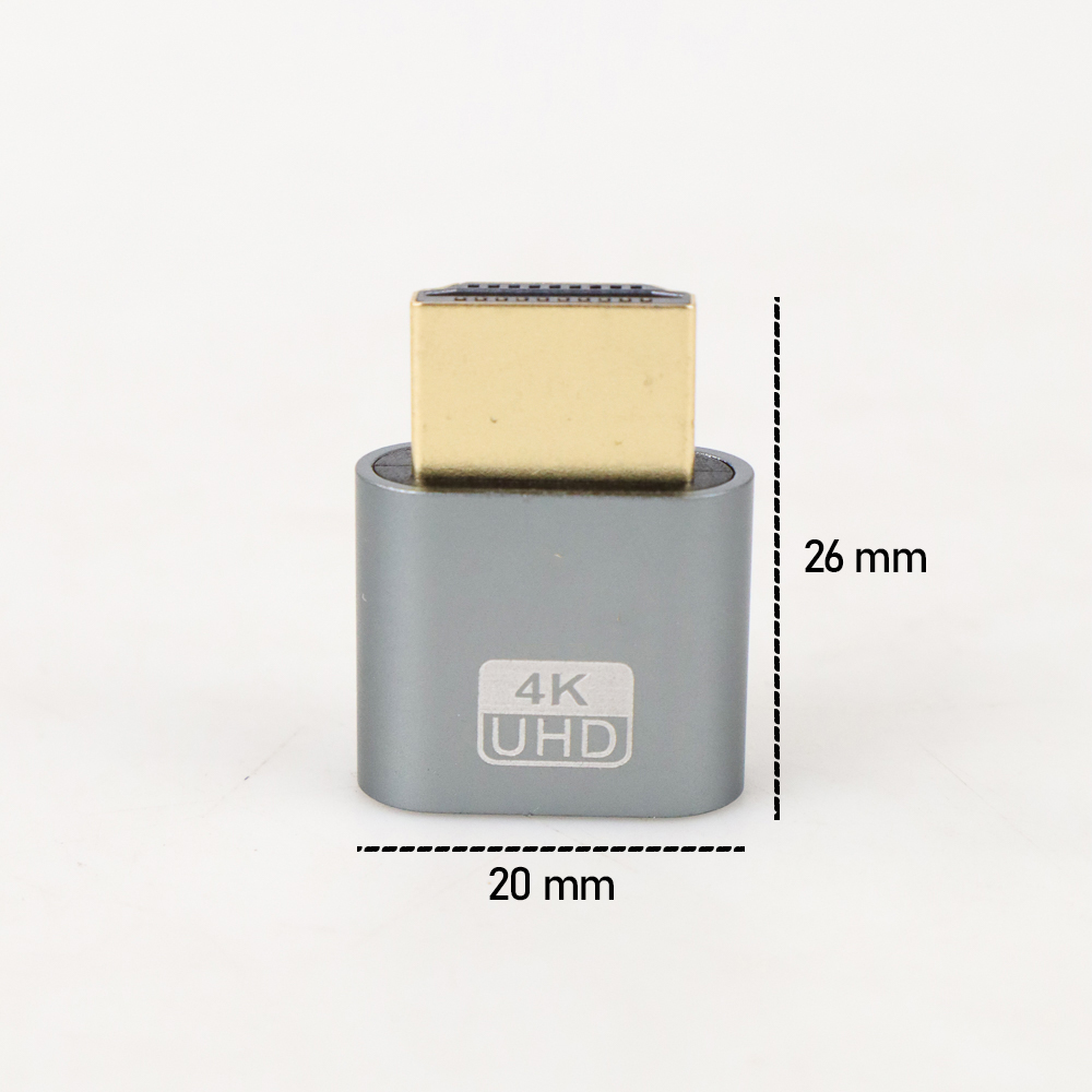DZST Plug HDMI Virtual Dummy Port Adapter Mining 1.4 DDC EDID 4K UHD - DZ025