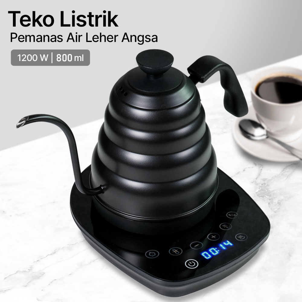 Ashata Teko Listrik Kopi Pemanas Air Leher Angsa Pour Over 1200W 800ml - GY-1658