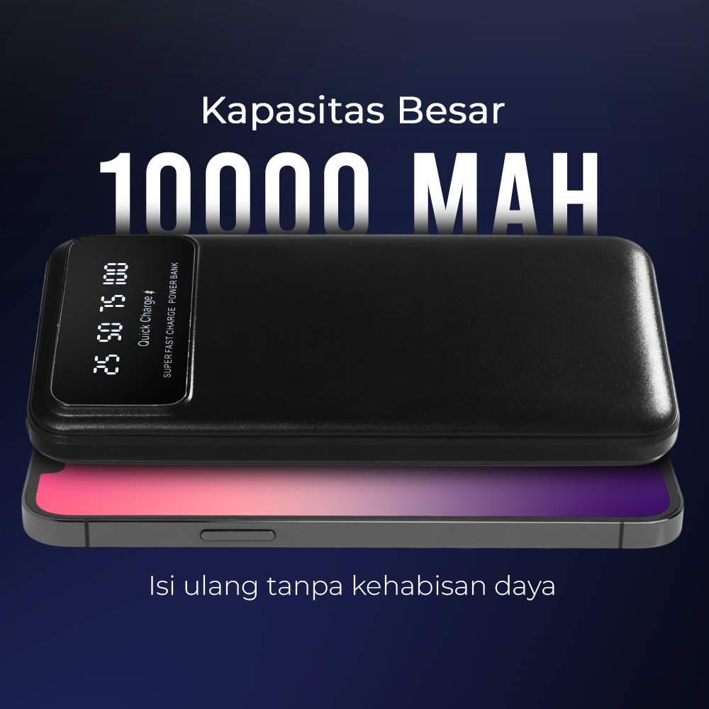 GOJODI Power Bank 10000mAh Fast Charging Flashlight Type C USB 22.5W - PB100W