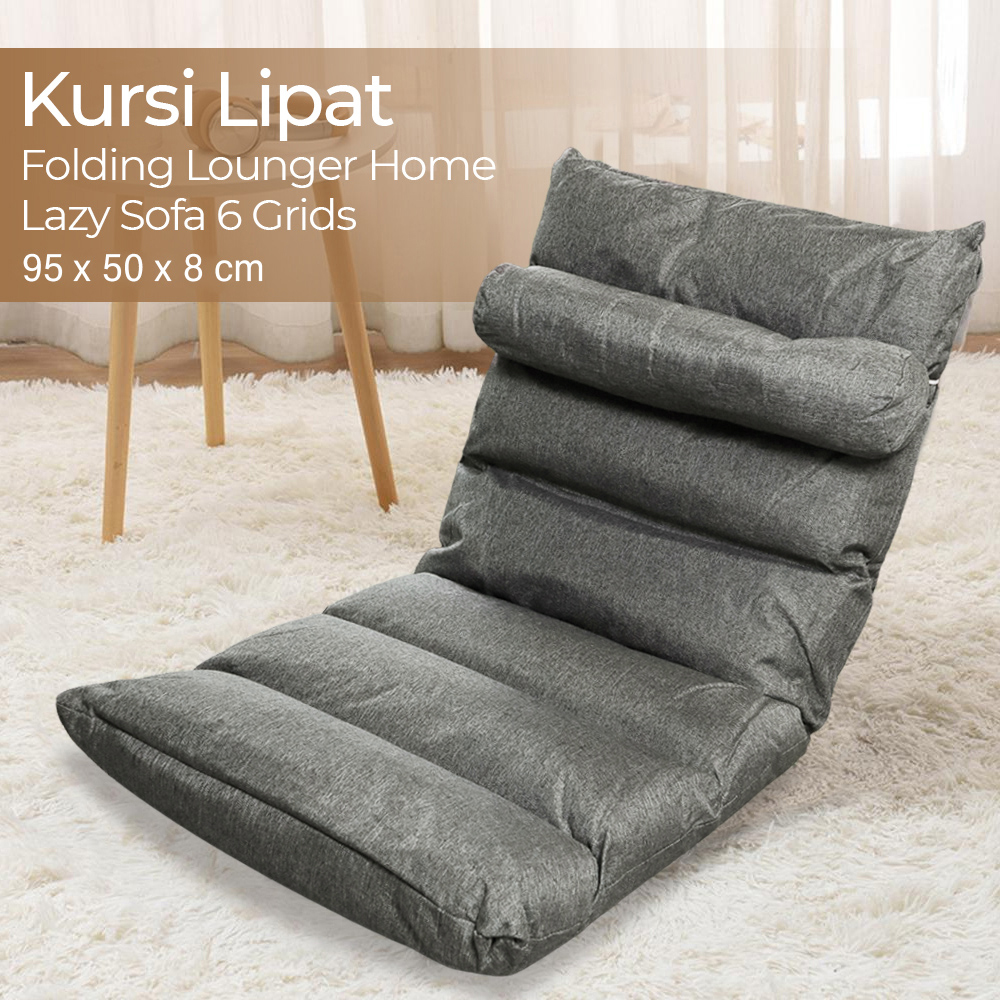 Vieruodis Kursi Lipat Folding Lounger Home Lazy Sofa 6 Grids - VDS14
