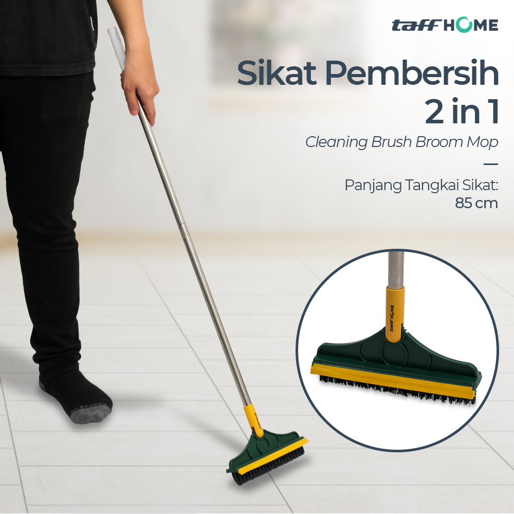 TaffHOME Cleaner Sikat Pembersih 2 in 1 Cleaning Brush Broom Mop - UR377