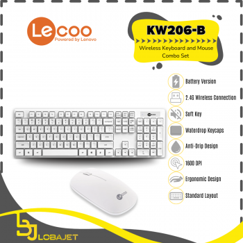 Jual LENOVO LECOO KW206-B- Wireless Keyboard and Mouse Combo Set