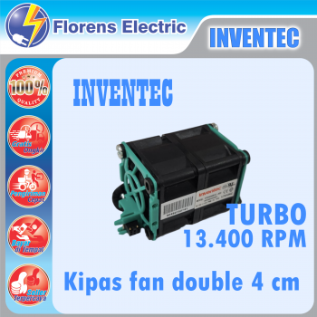kipas double fan dc 4cm TURBO 12v 1.90A inventec double fan HIGH SPEED