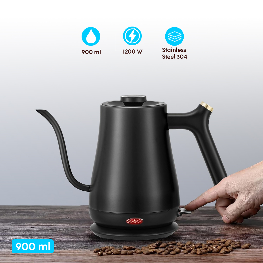 Jiatai Teko Listrik Kopi Pemanas Air Leher Angsa Pour Over 1200W 900ml - PY0805-A