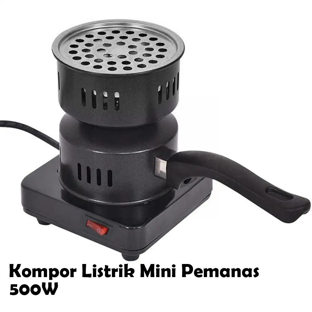 JZ Kompor Listrik Mini Pemanas Arang Hookah BBQ Charcoal Burner 500W - ZD-A016
