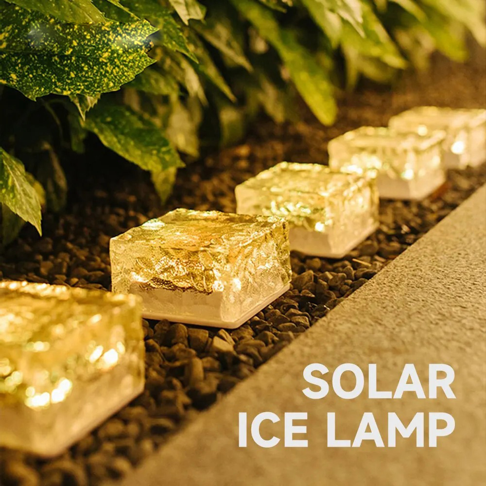 ARMOUR&DANFORTH Lampu Taman Hias Tanam Ice Brick Solar Water LED 4.5V - GB066
