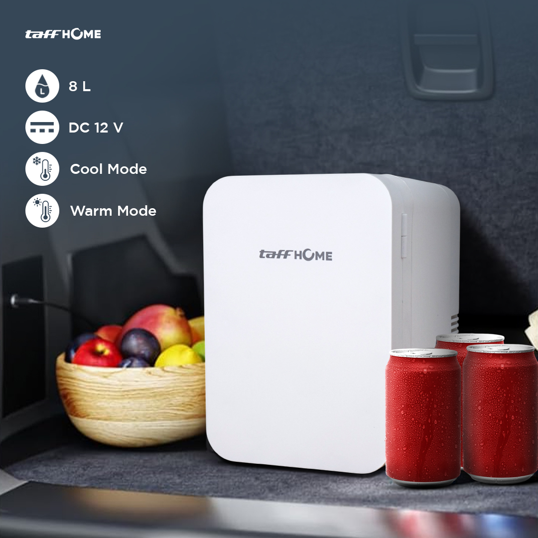TaffHOME Kulkas Mini Mobil 2in1 Cooler Warmer 8L - KS-002