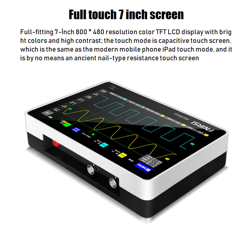 FNIRSI Digital Oscilloscope Handheld 100MHz 1Gsa/s New Version - 1013D
