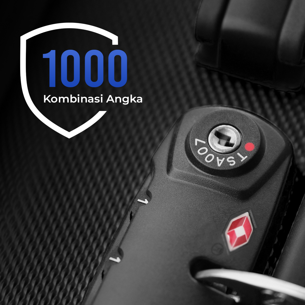 YIF Gembok TSA Kunci Kombinasi Ritsleting Koper 3 Digit - TSA007
