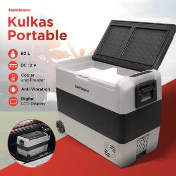 Taffware Kulkas Mobil Portable Car Mini Fridge Freezer 60L - T60