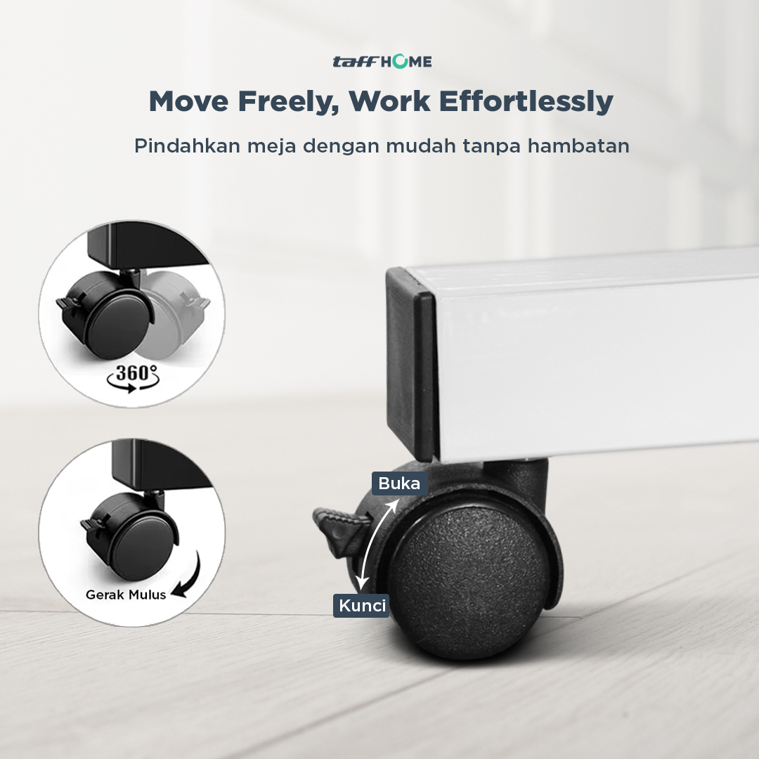 TaffHOME Meja Laptop Adjustable Portable Working Desk - ND02